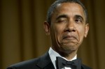 US President Barack Obama used an annual star-studded dinner to take a few gentle shots at Mitt Rommey (AFP, Saul Loeb)