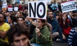 An anti-austerity protest in Spain