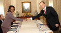 Condoleezza Rice and Arseniy Yatsenyuk meeting September 2007. Photo from Wikimedia Commons.